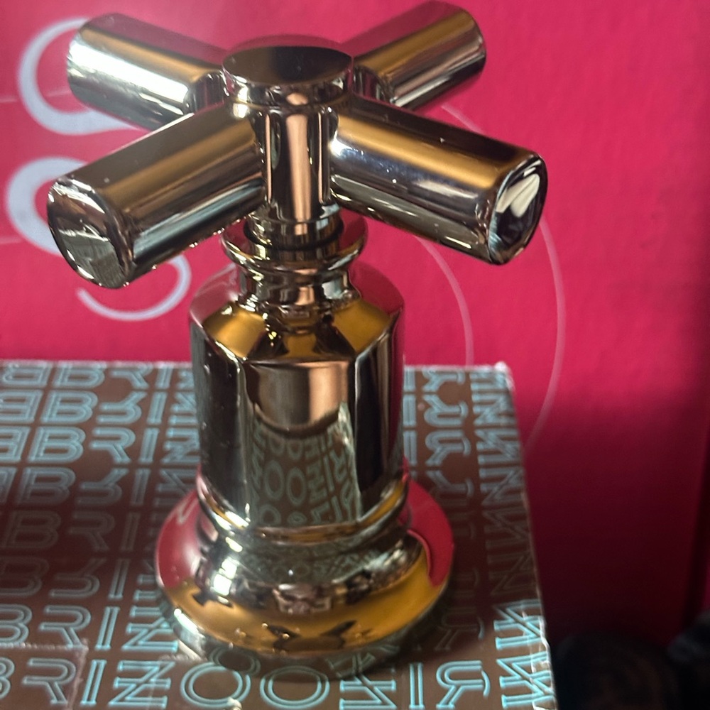 Brizo Invari Wall Mount Tub Filler Cross Handle Kit HX70476-PG. GORGEOUS! - Picture 4 of 5